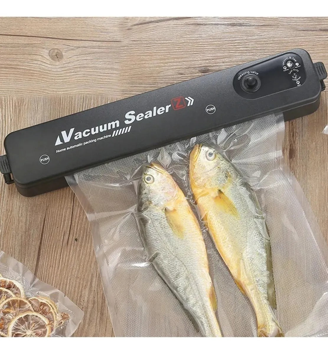 Selladora de Alimentos al Vacío (10 Bolsas Reutilizables Gratis)