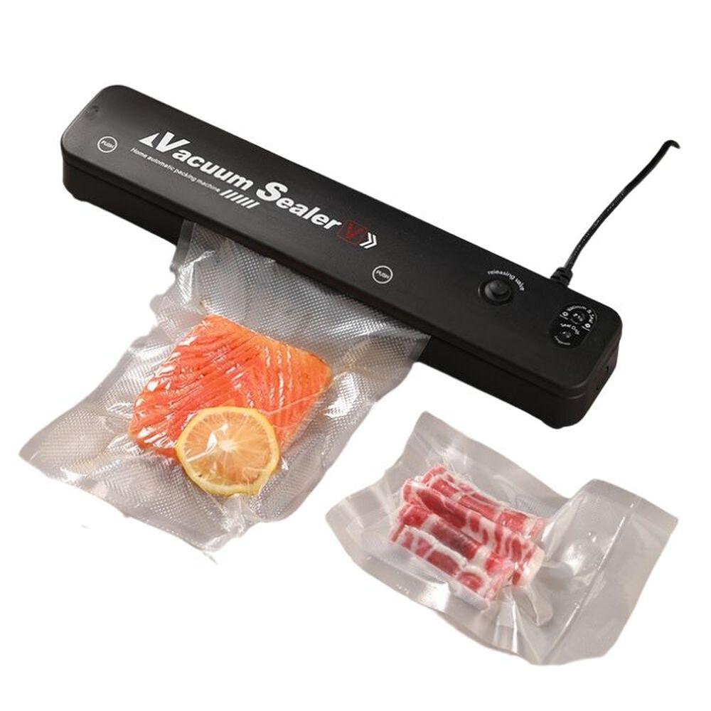 Selladora de Alimentos al Vacío (10 Bolsas Reutilizables Gratis)